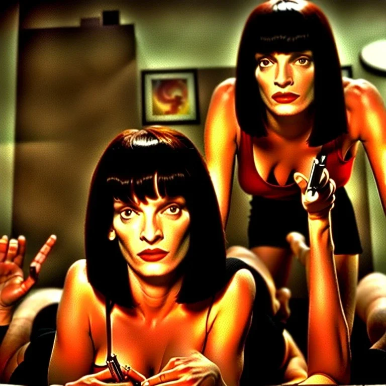 Pulp Fiction movie, scene, uma thurman