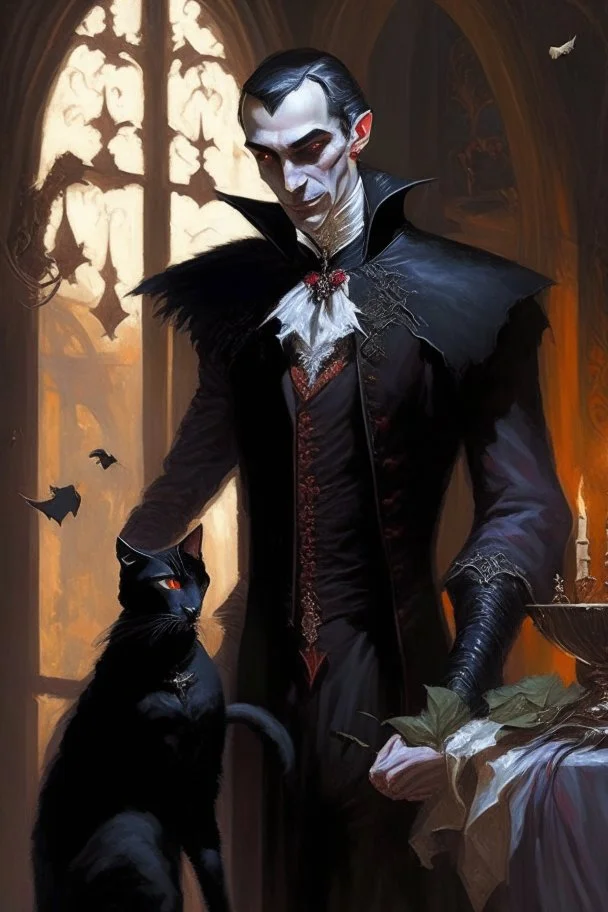 strahd con Zarovich marrying a black cat