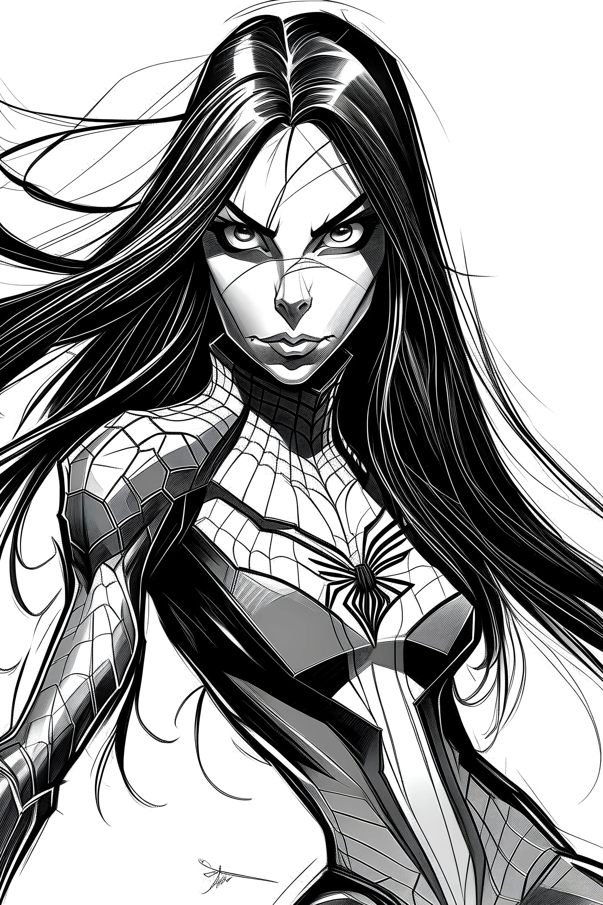 Spider woman sketch