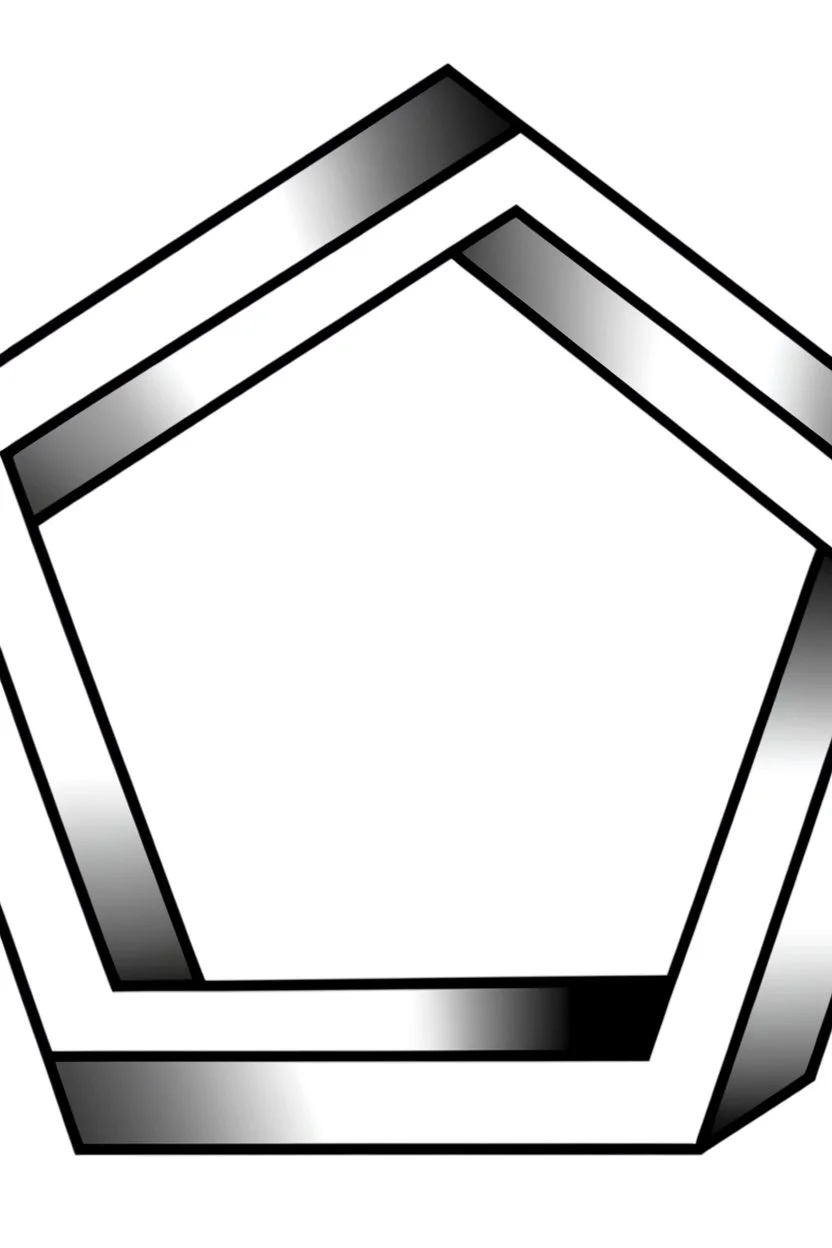 Impossible Pentagon; Optical Art; eldritch elegant fantastical intricate hyperdetailed holographic magnificent meticulous mysterious ominous