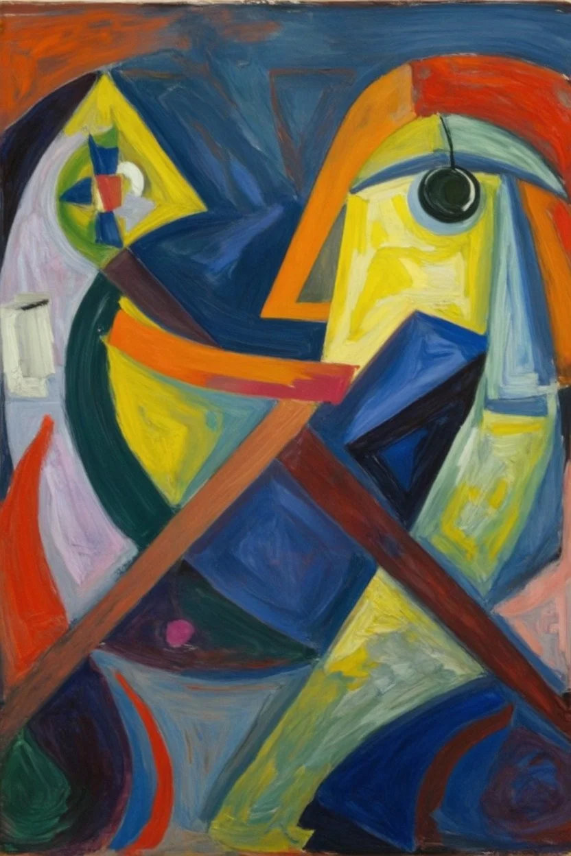 stFrom linear to quantum thinking; Dada inspired by Symbolism with a palette inspired by Philip Guston