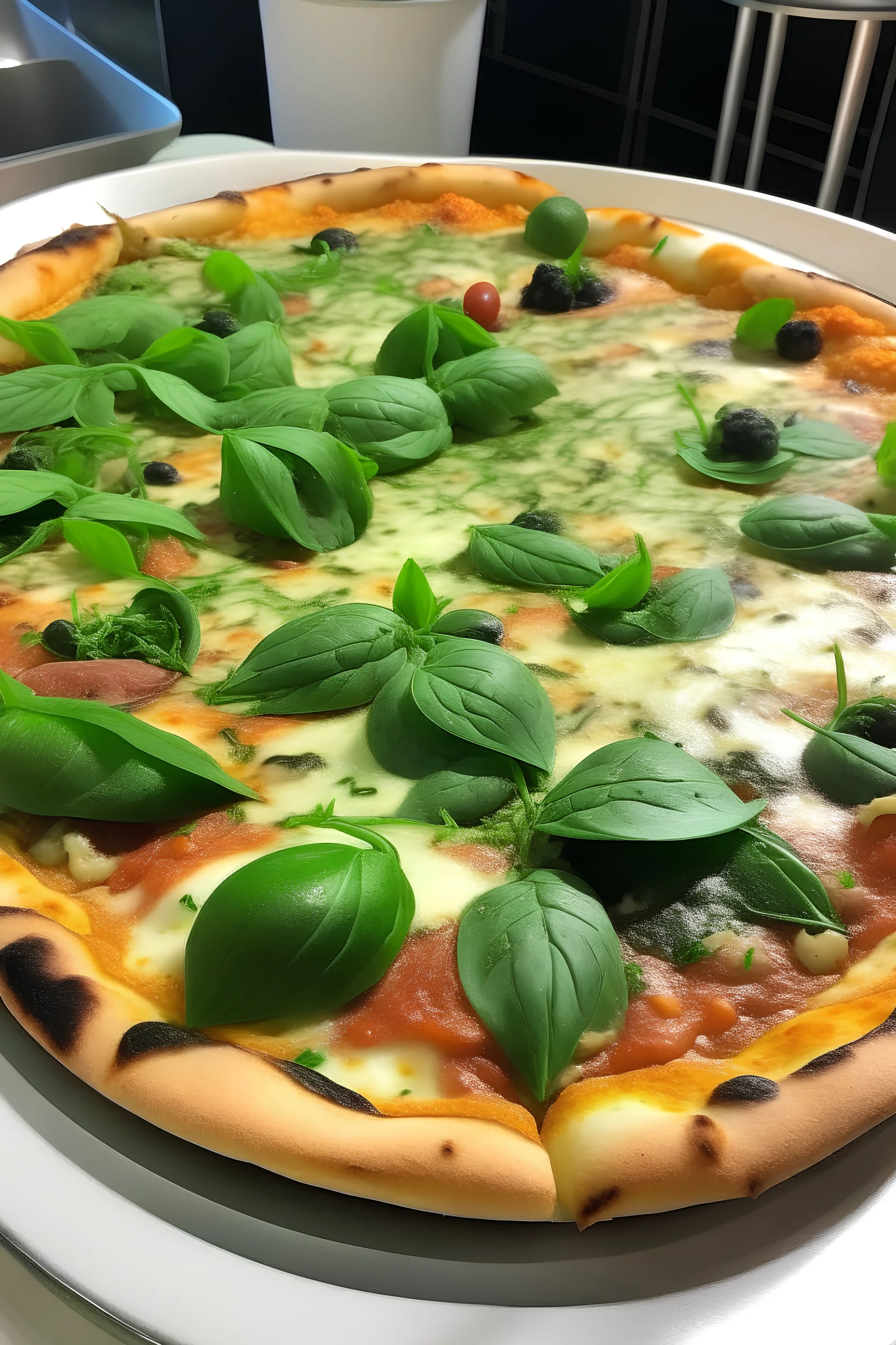 ofenfrische pizza