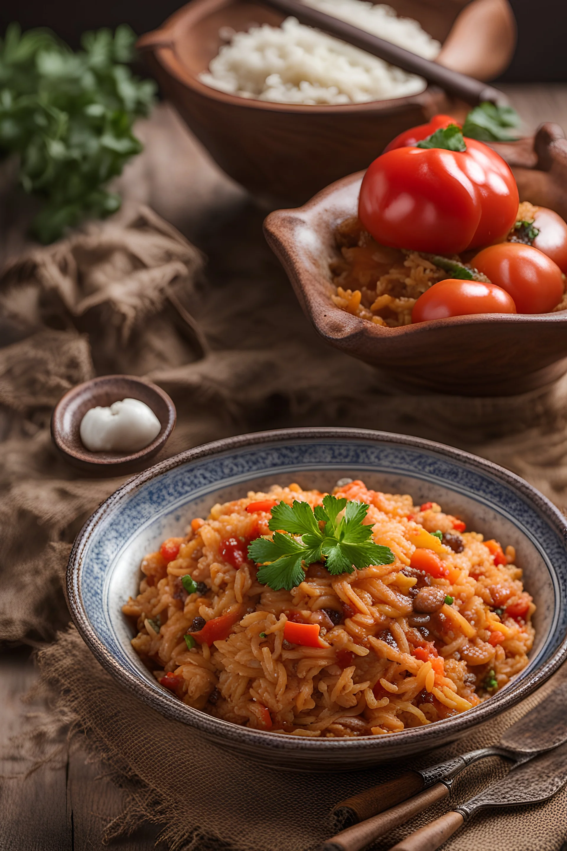 Hot Uzbek pilaf