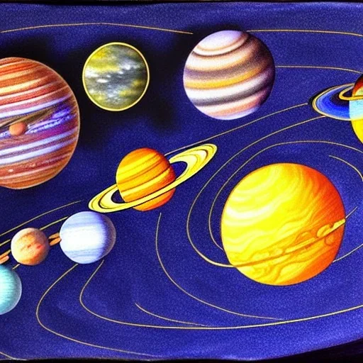 Solar system, photorealism