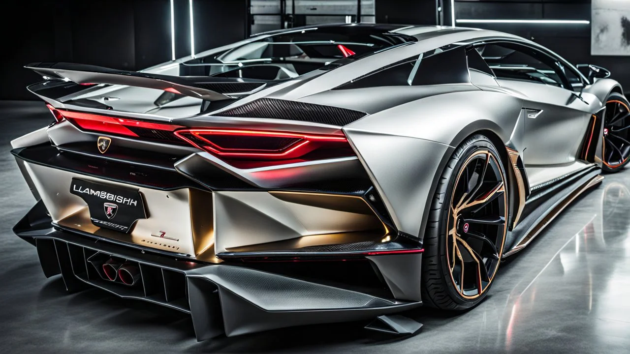 lamborghini sian BRABUS ROCKET, rear view, desktop wallpaper, 4K, Cinematic