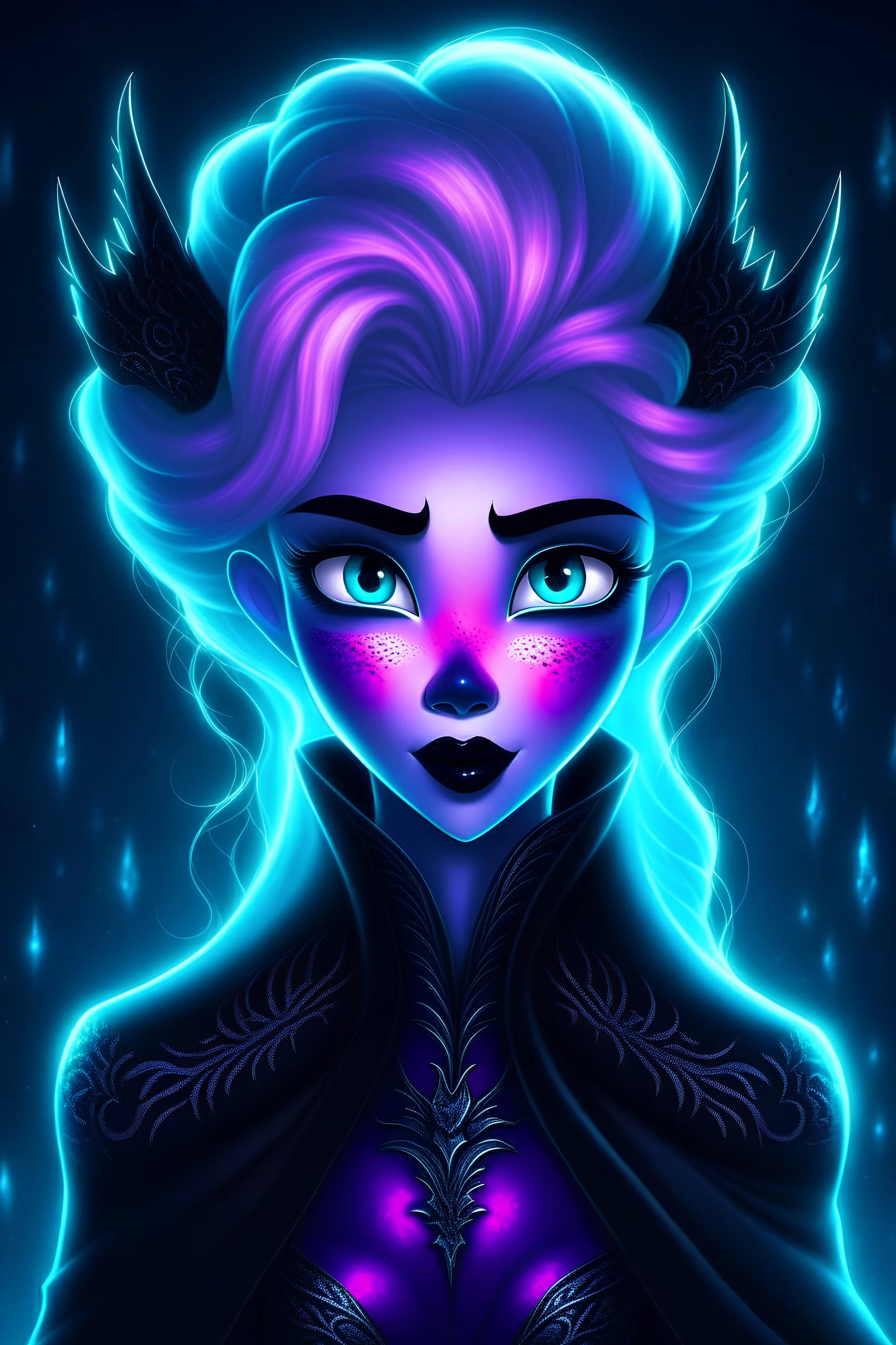 disney Elsa as evil darkness