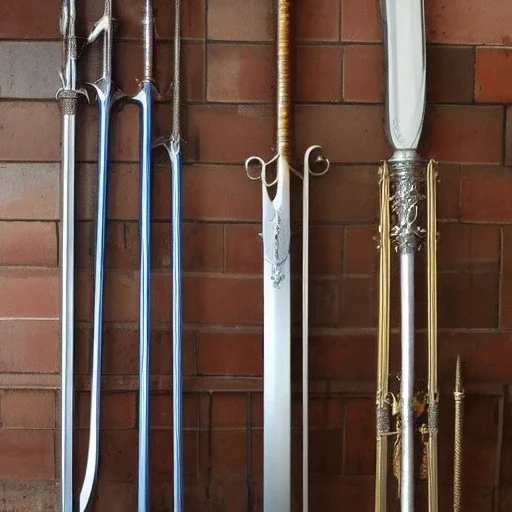 Sword on rack