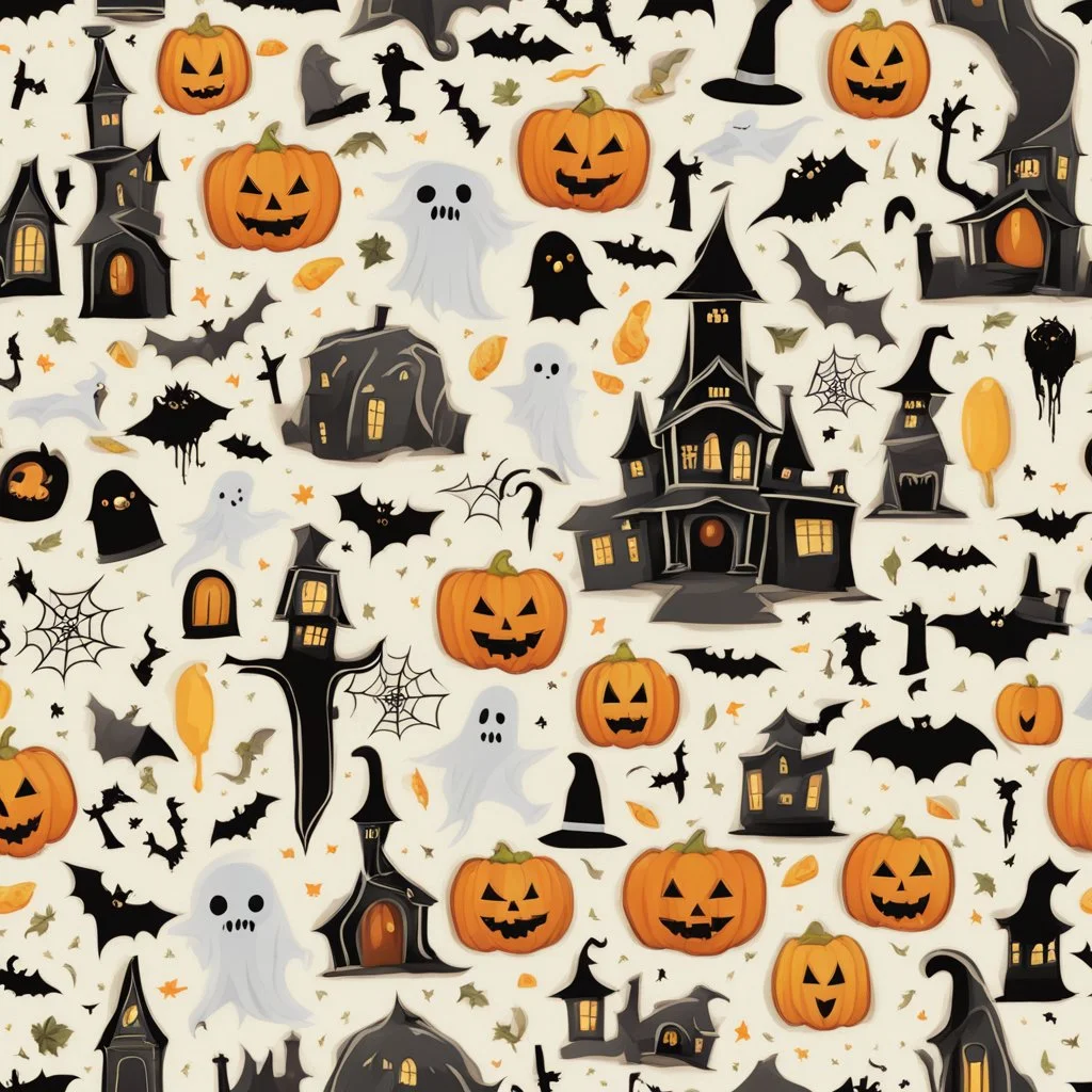 Halloween seamless pattern