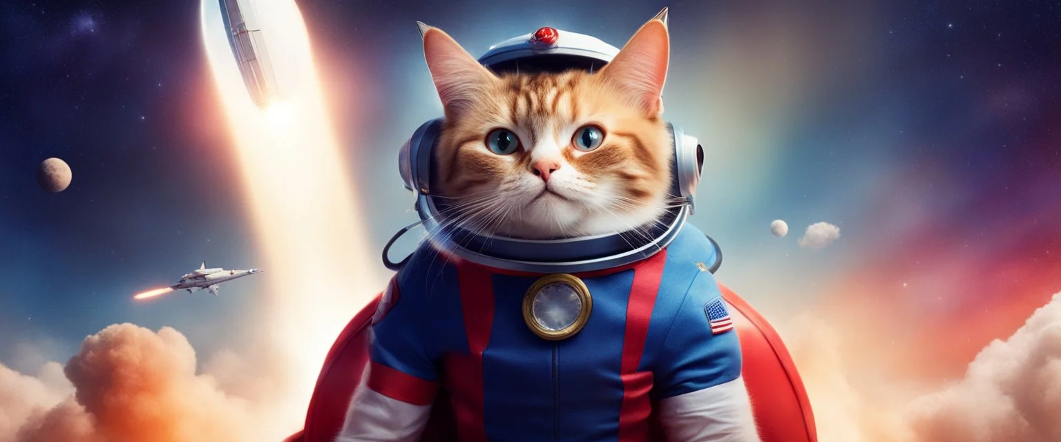 rocket ship cat captain