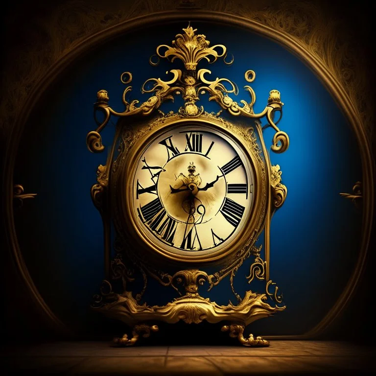 The clock from the movie “Beauty and the Beast” on a light background