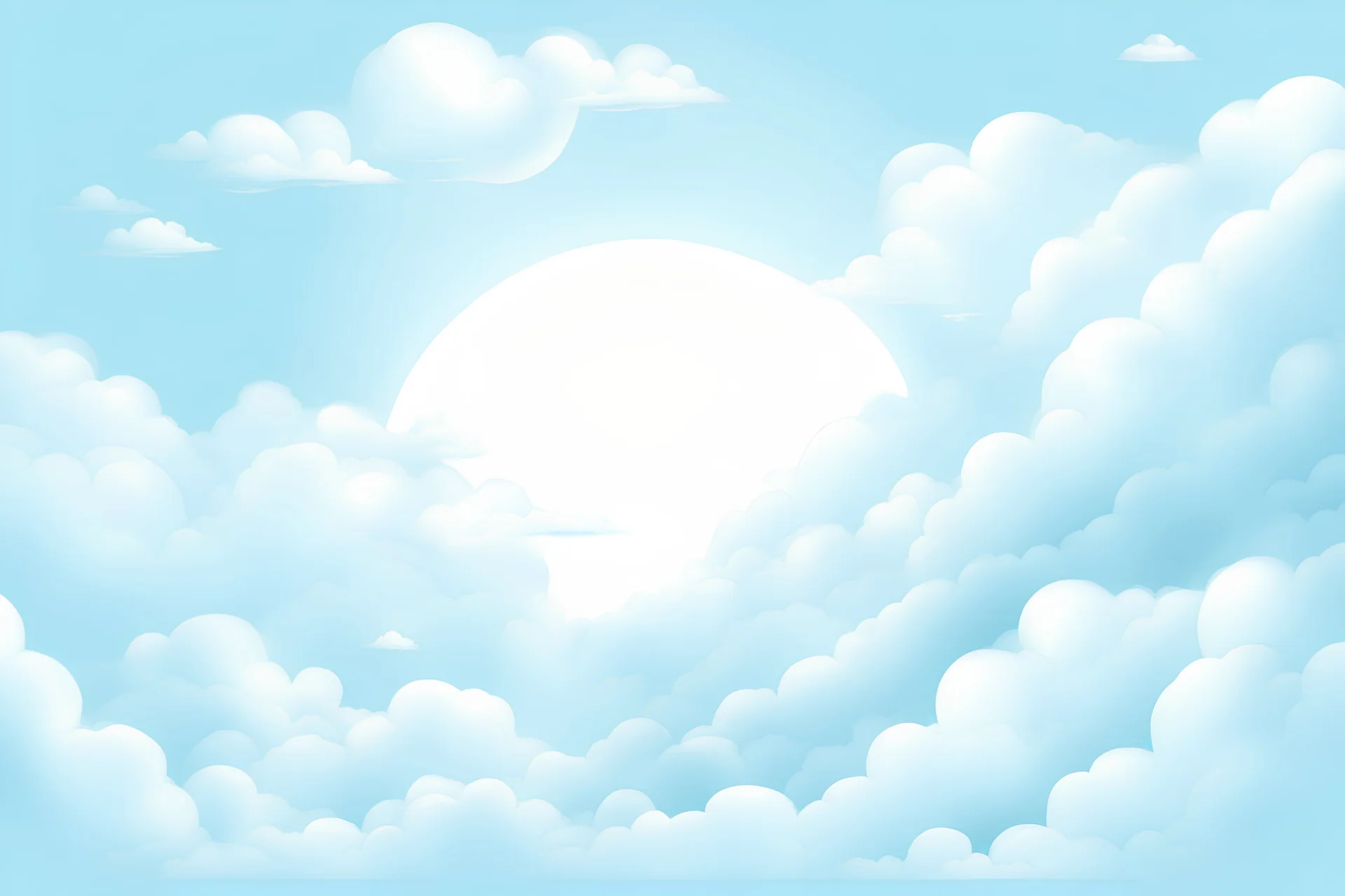 an image in two colors, light blue and white. It is the profile image of a YouTube channel of sleeping videos. Inspired by the god Morpheus crossing a sky with clouds. I want it to be very sweet