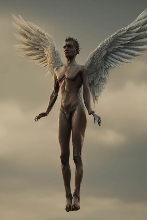 lovecraftian angel human with wings