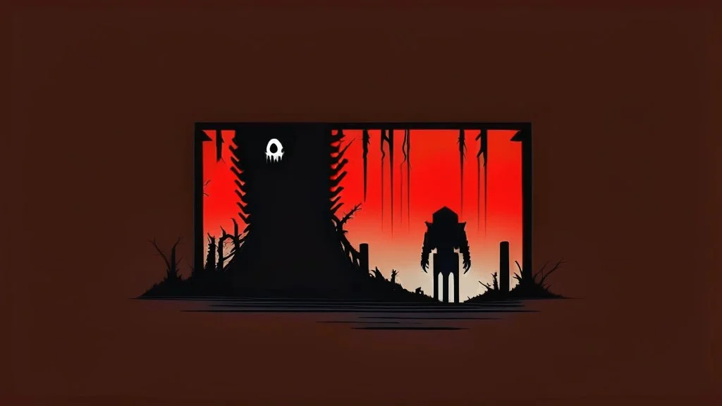 minimalist horror gaming theme