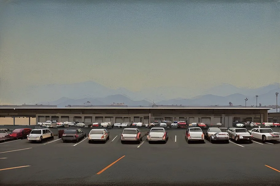California parking lot by andrea del sarto