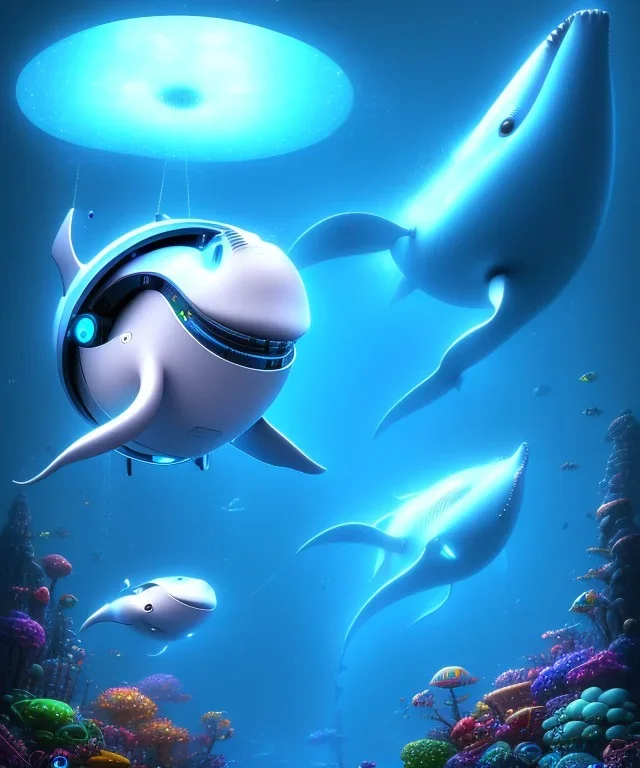 Robot whale, Pixar style