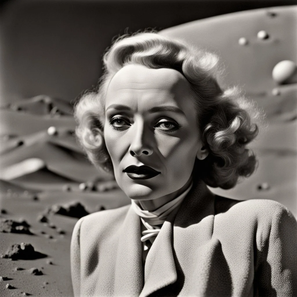 Marlene Dietrich on the surface of Mars