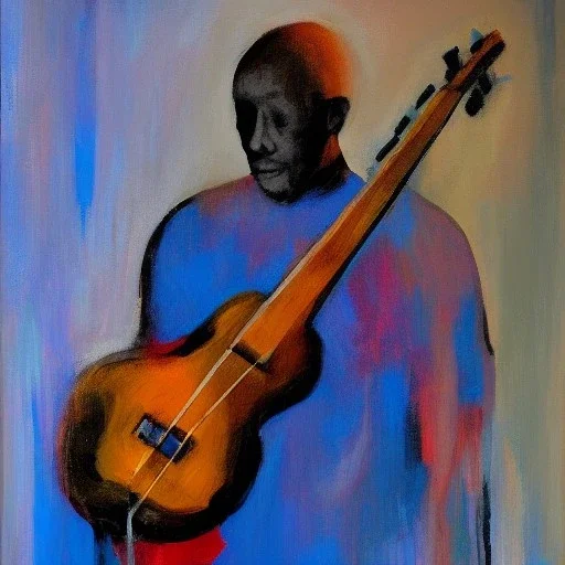 https://s3images.coroflot.com/user_files/individual_files/226181_uBz61P_Jm5HgBYwm4kFQRmvVL.jpg Image of Ron Carter playing stand-up bass, full body, bass player,abstract expressionism, style of Thomas Marsh