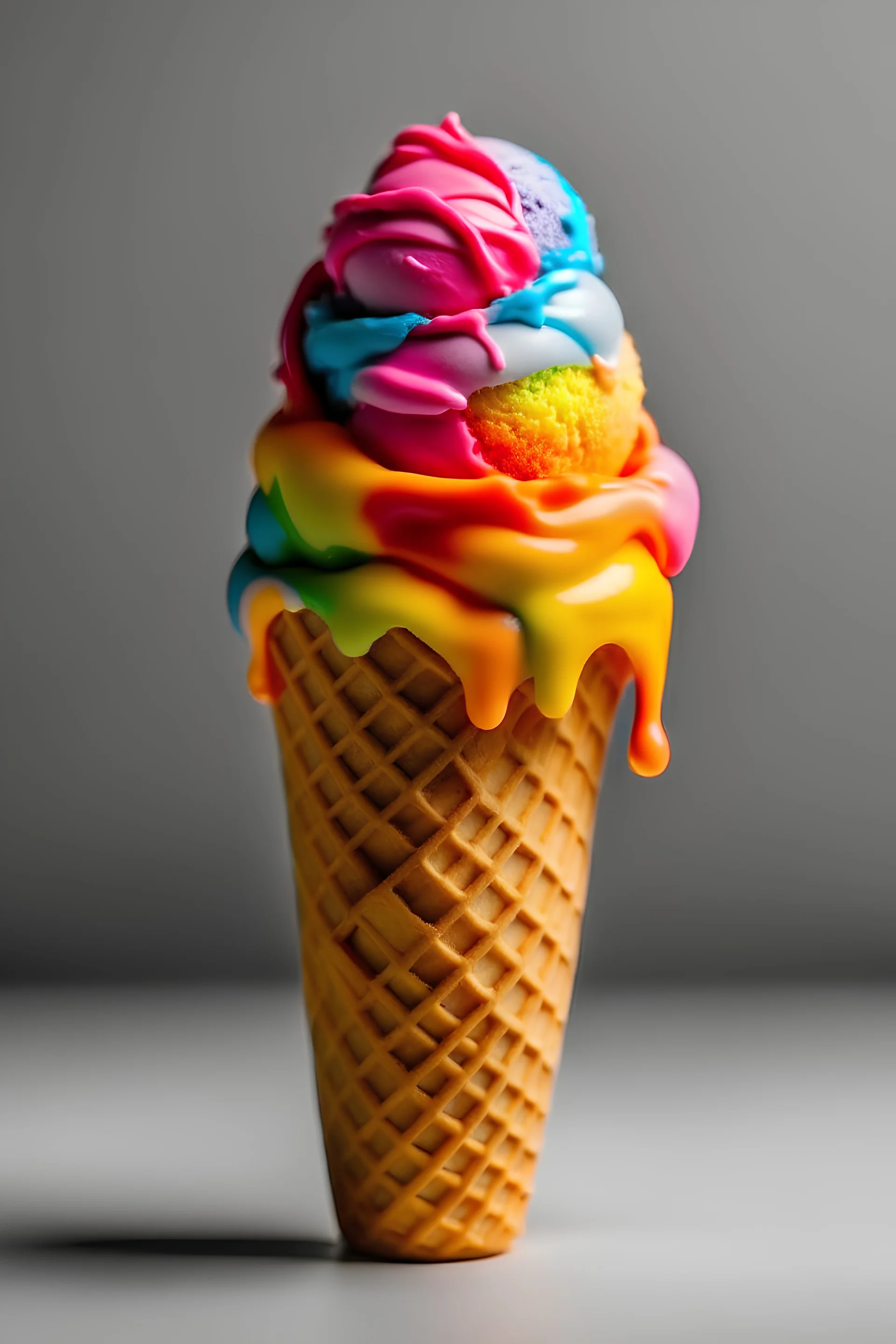 Colorful Ice Cream Cone