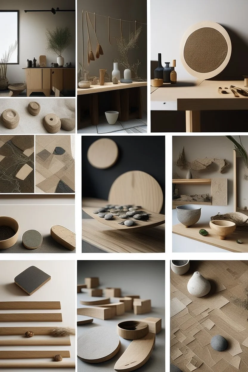 earthstone craft shop moodboard