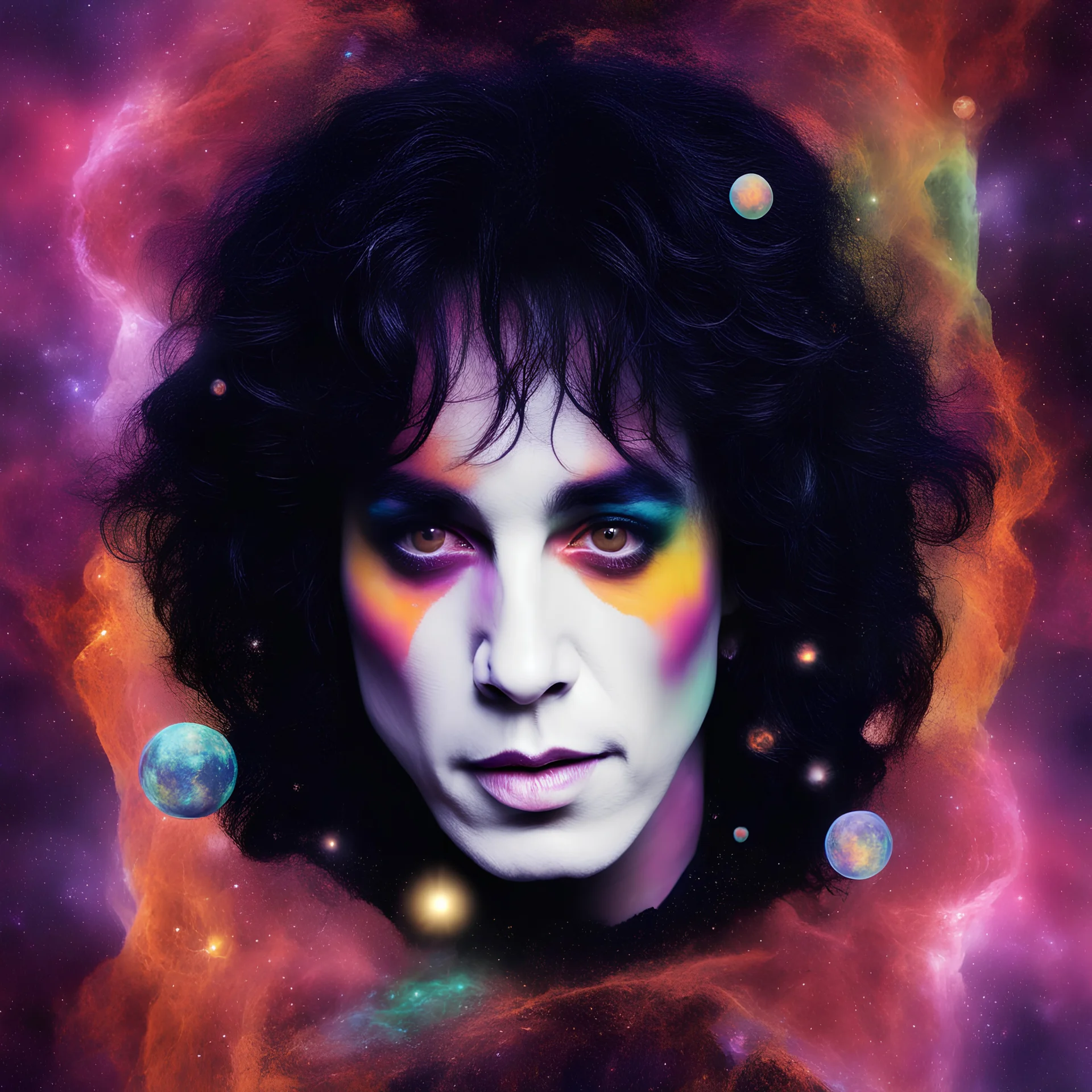 Paul Stanley, 3D hearts and Stars and Bubbles, heart-shaped, electrifying, Gods and Monsters, close-up, portrait, double exposure shadow of the ghost, Invisible, poignant, extremely colorful, Dimensional rifts, multicolored lightning, outer space, planets, stars, galaxies, fire, explosions, smoke, volcanic lava, Bubbles, craggy mountain peaks the flash in the background, 32k UHD, 1080p, 1200ppi, 2000dpi, digital photograph, heterosexual love, speedforce
