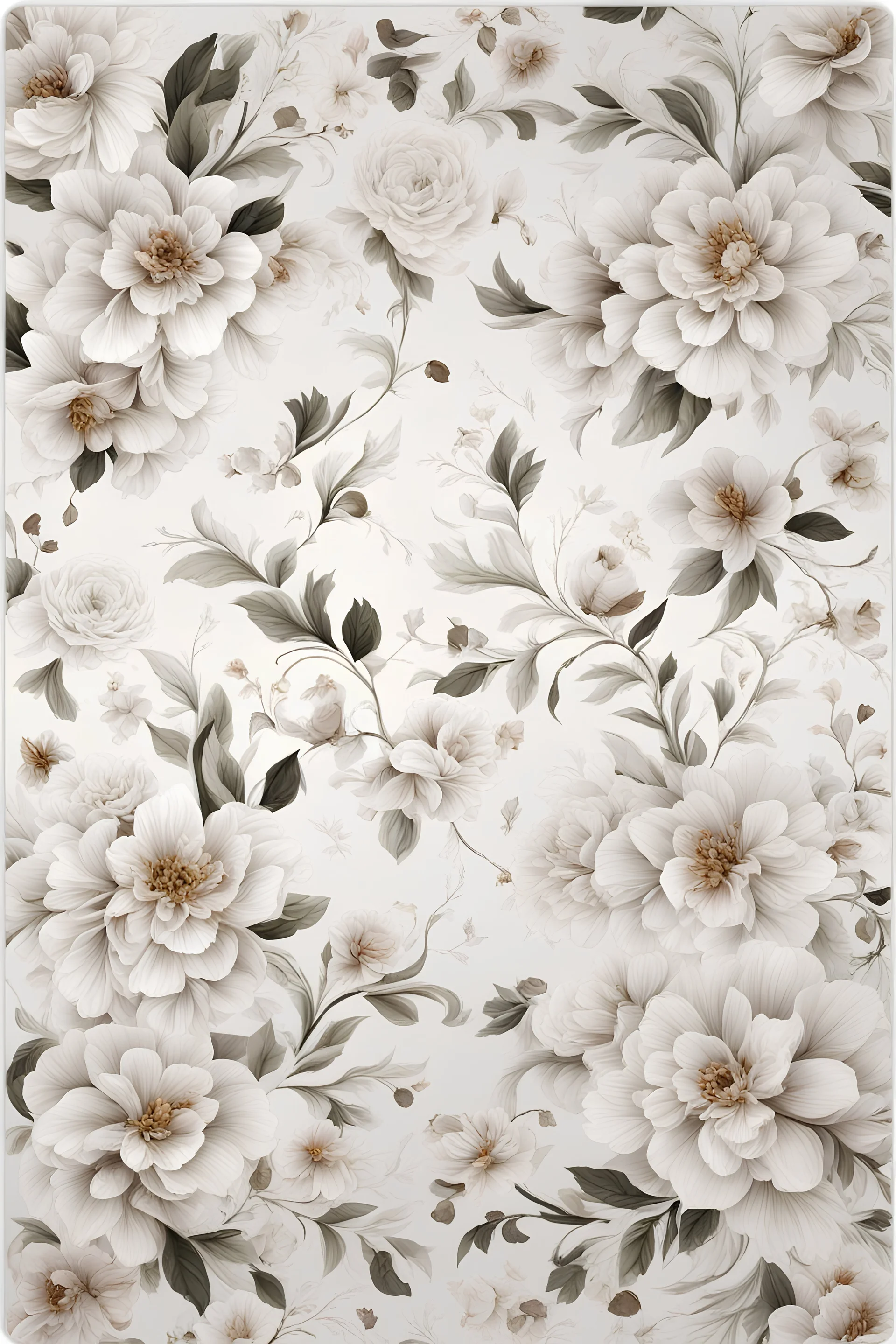 The dating square, fabulous style, romantic, white floral pattern