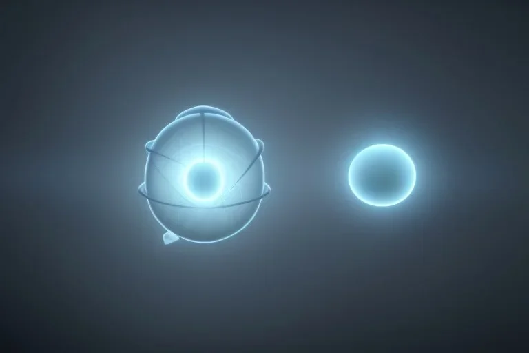 The inside of an atom