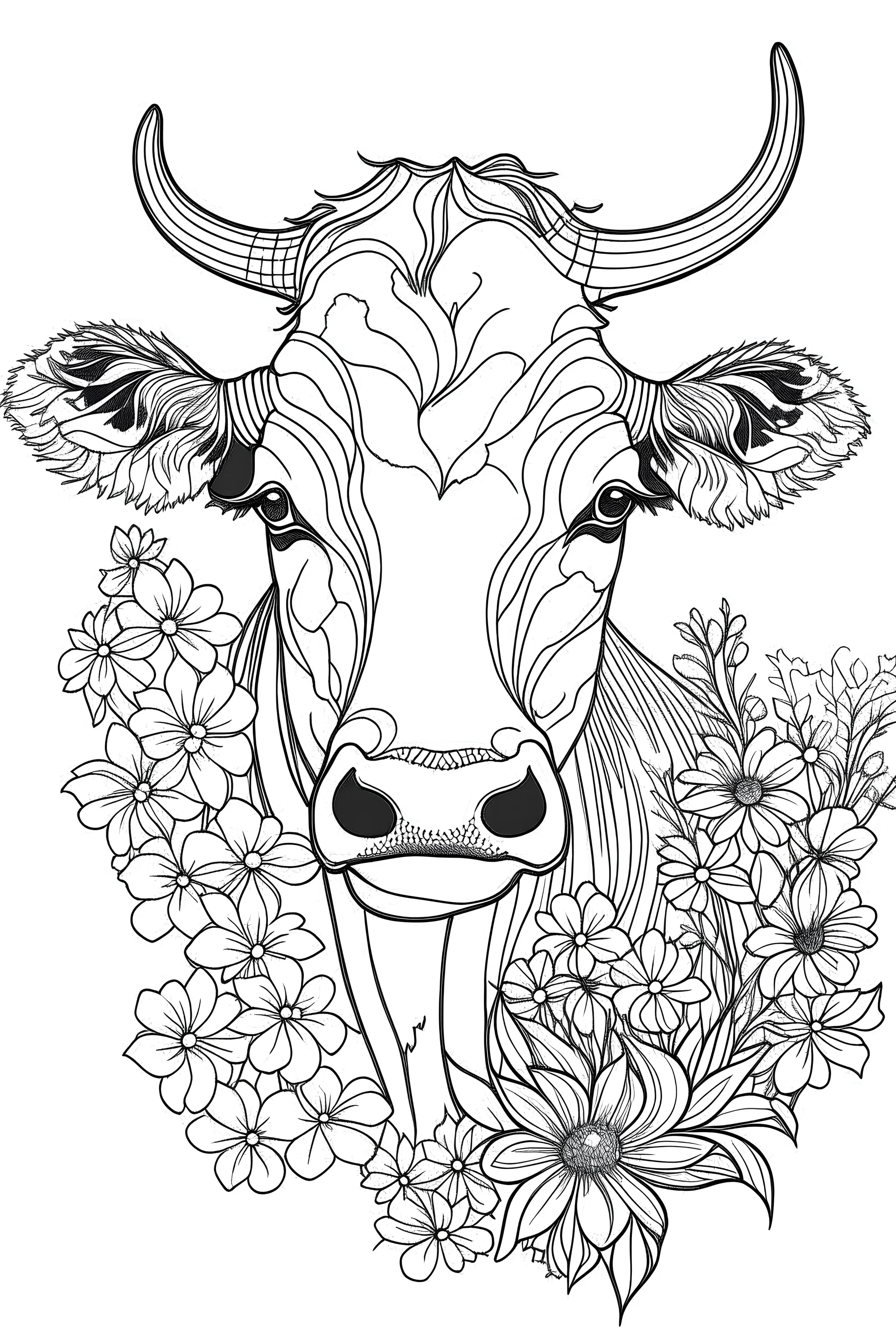 Vector Cow Black and White Illustration, Outline Animal Drawing, Farm Cow  Isolated. Stock Vector - Illustration of natural, black: 236937175