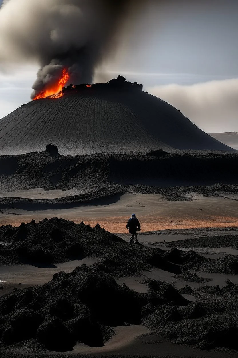 icelandic volcano demon comes out of the ground