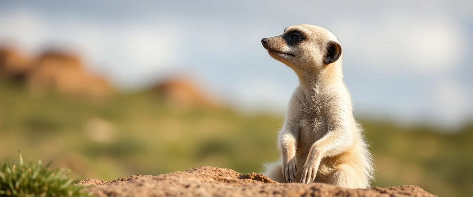 meerkat albino badger has emotional breakdown in limbo