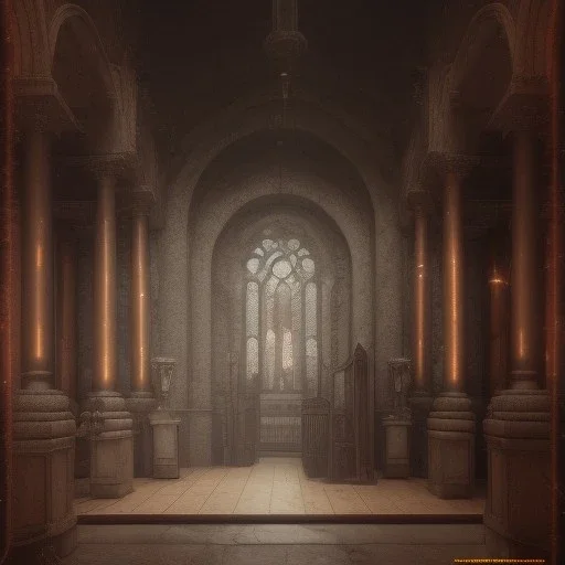 on old church interior where people are crying, scary, steam punk, realistic, made in octane, cinematic, ultra-realistic, extremely detailed octane rendering, 8K, VRAY Super Real ar 2:3, dof photorealistic futuristic 50mm lens hard lighting dark gray tintype photograph, realistic lighting