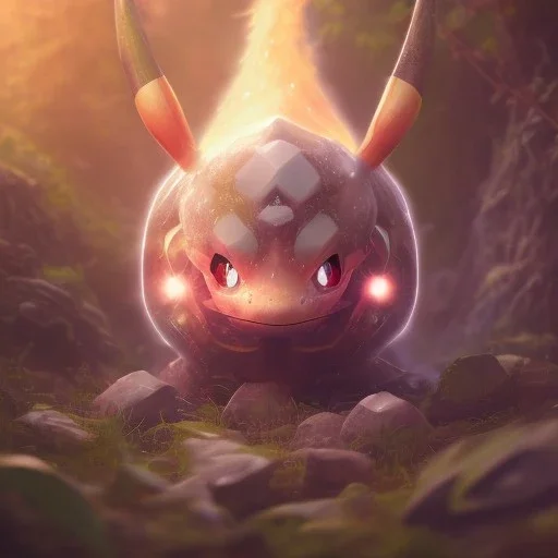 Mystery pokemon,Ambiance dramatique, hyperrealisme, 8k, high quality, lot of details, portrait,