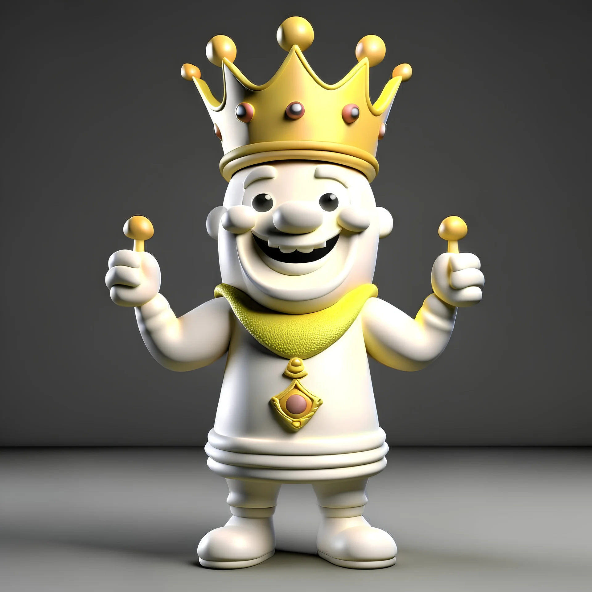King cheerful 3D