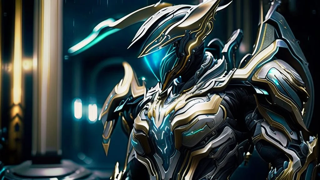 An incredible ultra advanced warframe with plenty of sophisticated gadgets with the whole and full body full armor with ultra sophisticated machine compagnon ultra high resolution and details with maximum ratings and frames possible and by the most advanced camera lenses