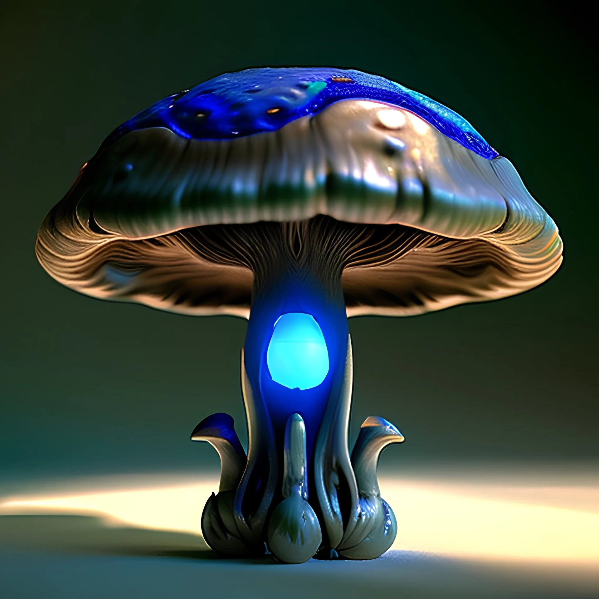 Mushroom| AZURITE: Fungal Isometrics: a stunning realistic photograph of wet bone structure, 3d render, octane render, intricately detailed, titanium decorative headdress, cinematic, trending on artstation | Isometric | Centered