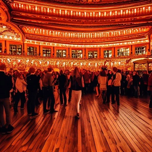 Celebration, austrian people, ledherhosen, Austrian aesthetic, warm colors, wooden floor, forest green walls, night time, 8k, HD, cinematography, photorealistic, Cinematic, Color Grading, Ultra-Wide Angle, Depth of Field, hyper-detailed, beautifully color-coded, insane details, intricate details, beautifully color graded, Cinematic, Color Grading, Editorial Photography, Depth of Field, DOF, White Balance, 32k, Super-Resolution, Megapixel, ProPhoto RGB, VR