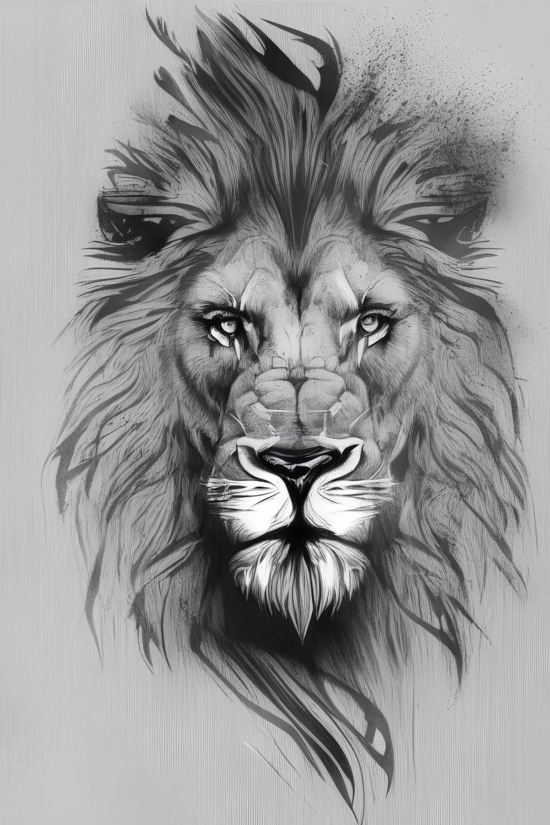 Lion head outline, png | PNGWing