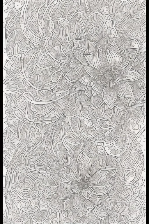 outline art for cute flower coloring pages with which, White background. sketch style, clean line art, white background, no shadow and clear