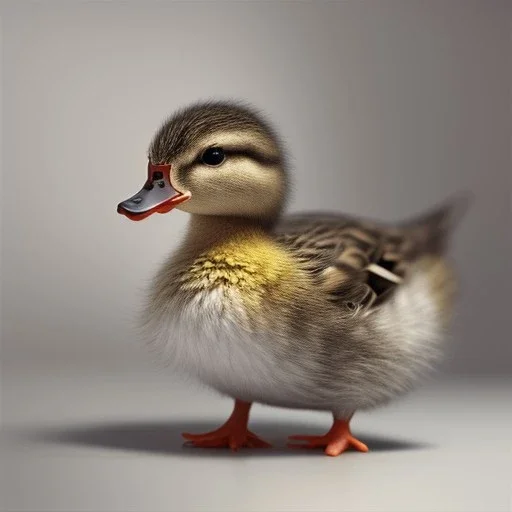 Duckling, cute, hyperrealism, 8K, masterpiece, expert, cinematic lighting, sharp focus