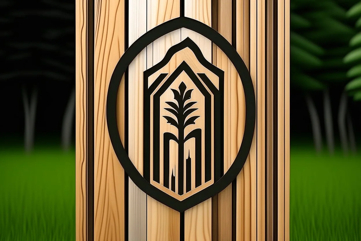 logo design for wooden gates making business