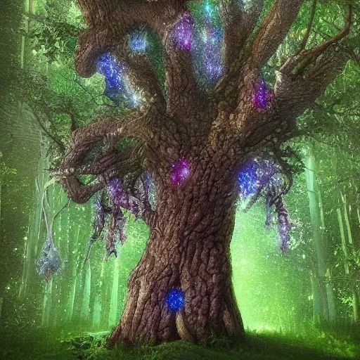 mystic tree full of sprites