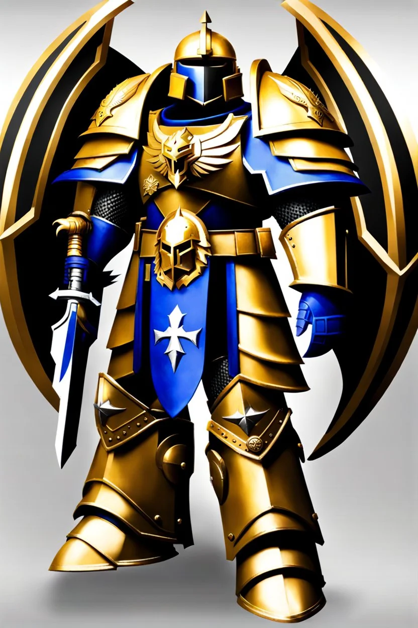 warhammer, space marine, lost legion, dragon legion, dragon warrior, fan art, dragon armor, dragon helmet, golden armor, armor with scale, second legion emblem, helmet details, bolter.jpeg