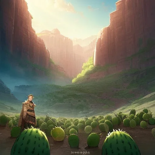 anime real life like cactus in the desert in arizona, grand canyon,anime, large hands wrapped around cactus