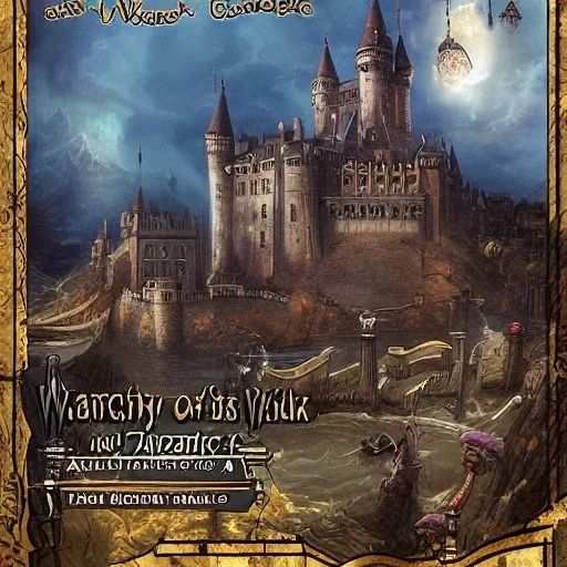 A canal city of wizards, witches and warlocks with a castle Nick Harris style