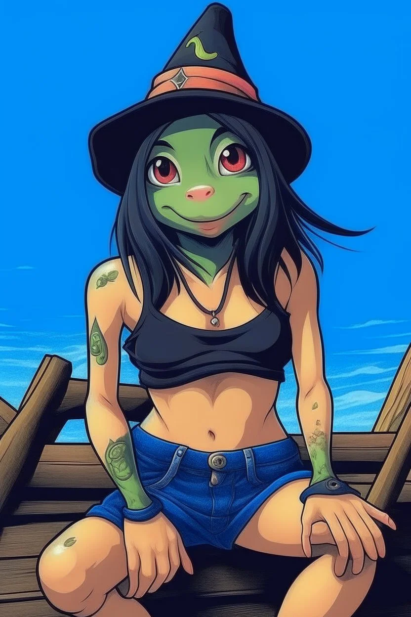 breakcore wizard frog girl