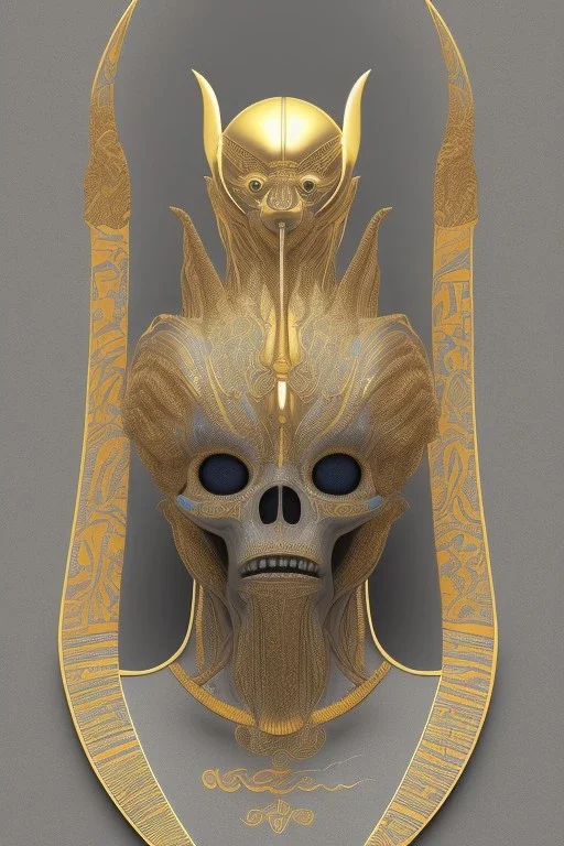 Anunnaki black male African Egyptian alien, cracks in the voodoo head, wicked, eyes, Elephant, 8k, finely detailed, photo realistic, tiger turquoise skull head gold dragon helmet space alien snow skeleton gold olmec silver crown silver eyes