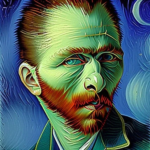 Kedi portresi van gogh