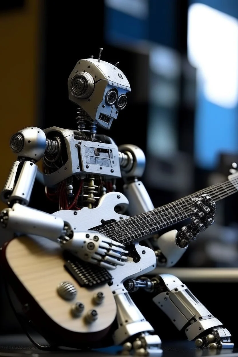 buatkan saya robot yang main gitar