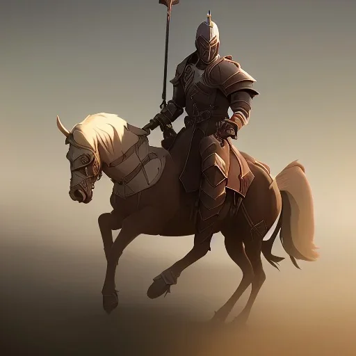 knight riding on a horse