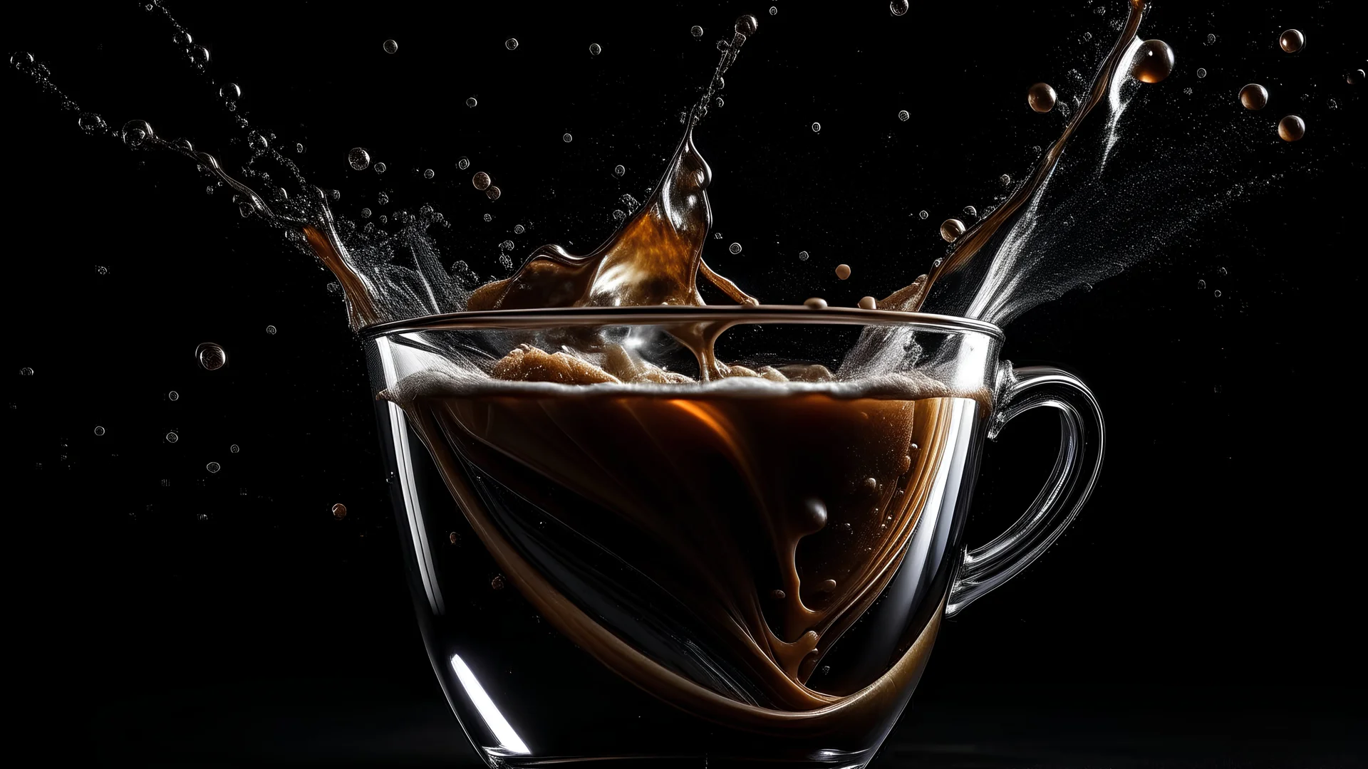 LIQUID SPLASH OF coffe