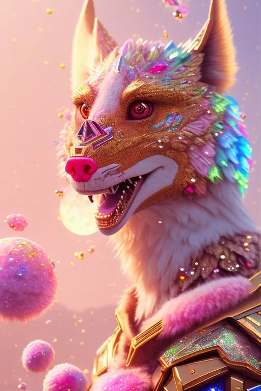 pink landsacape with multicolored crystals falling from the sky full of details, smooth, bright sunshine，soft light atmosphere, light effect，vaporwave colorful, concept art, smooth, extremely sharp detail, finely tuned detail, ultra high definition, 8 k, unreal engine 5, ultra sharp focus